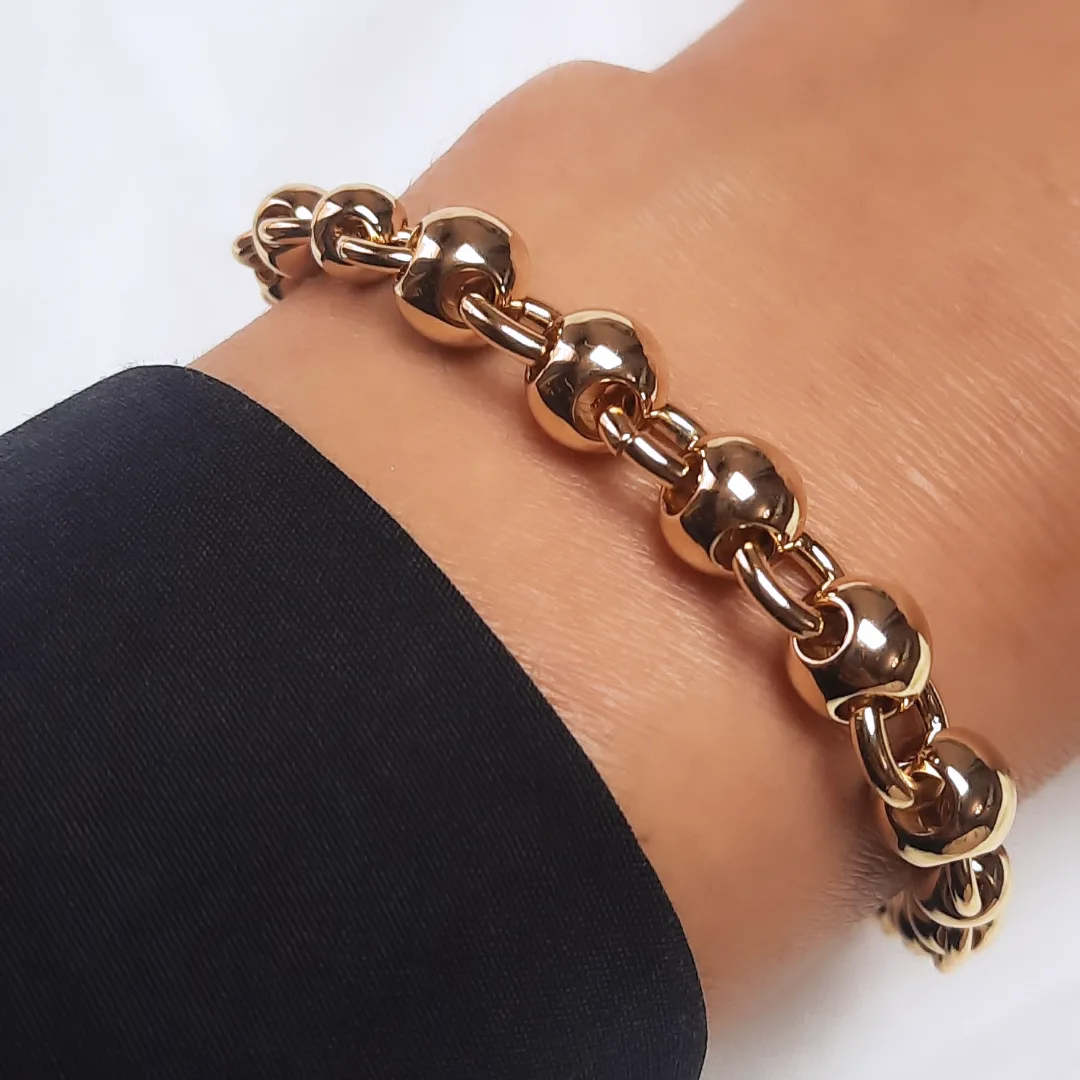 دستبند توپی ژوپینگ مشابه طلا