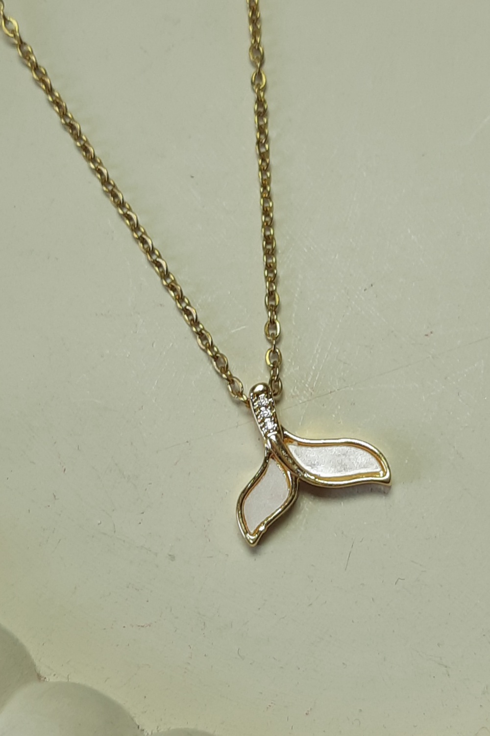 گردنبند دم وال   استیل رنگ ثابت