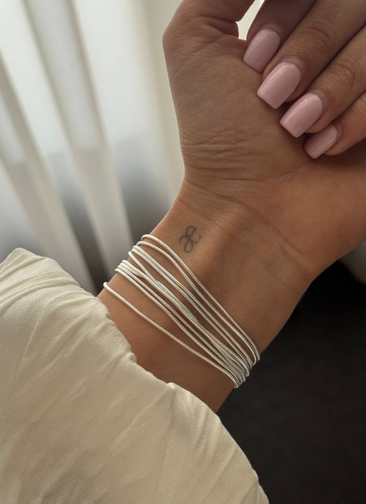 دستبند آبکاری نقره