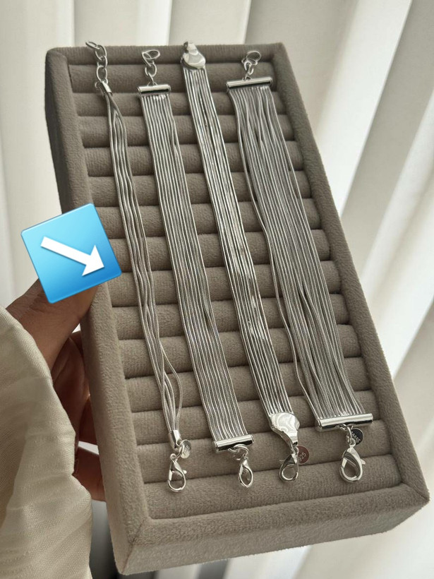 دستبند آبکاری نقره