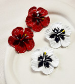گوشواره گل رنگی
