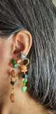 گوشواره طرح سنگ سنتی تا به تا