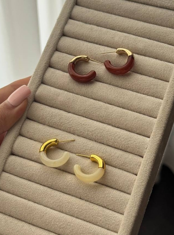 گوشواره میخی حلقه ای