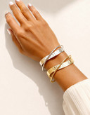 بنگل آبکاری نقره فری سایز